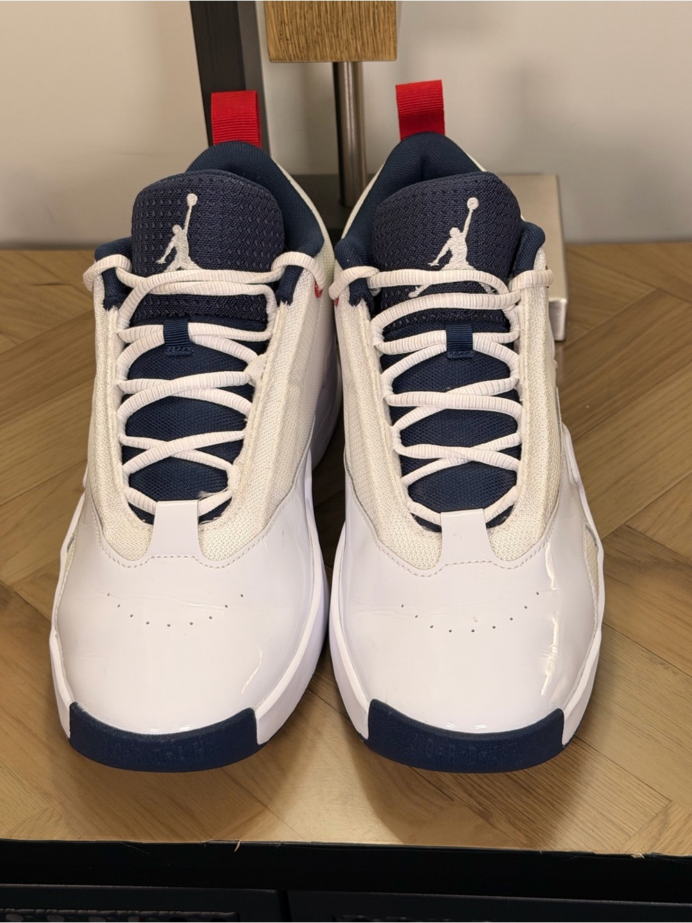 Jordan Air Jordan Max Aura 6 "USA" White/Red/Navy Mid Top Sneakers FQ8298-100